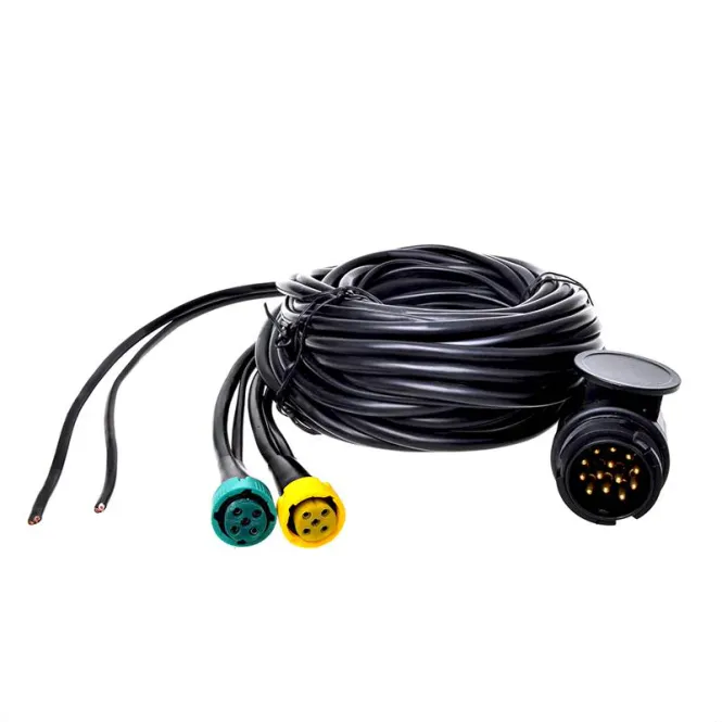 Hovedbilde Ledningsnett 9 m 13-pin med 2 x 5-pin og DC ...