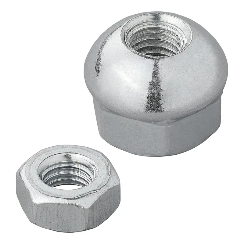 Kulemutter og låsemutter M8 2-delt for bremsekabel